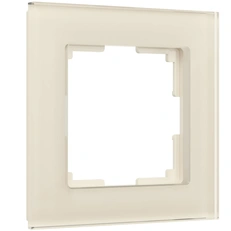 Изображение Рамка из стекла на 1 пост Favorit молочный W0011141