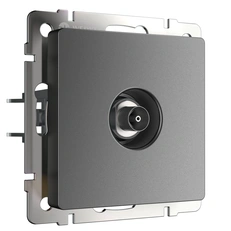 Изображение ТВ-розетка оконечная (графит матовый) W1183064